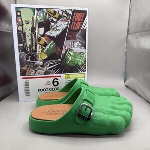 Bravest Studios Hulk Foot Clog Shoes Mens Size US 6/Womens 7.5 Green Comic Style s-l400.jpg main image 4